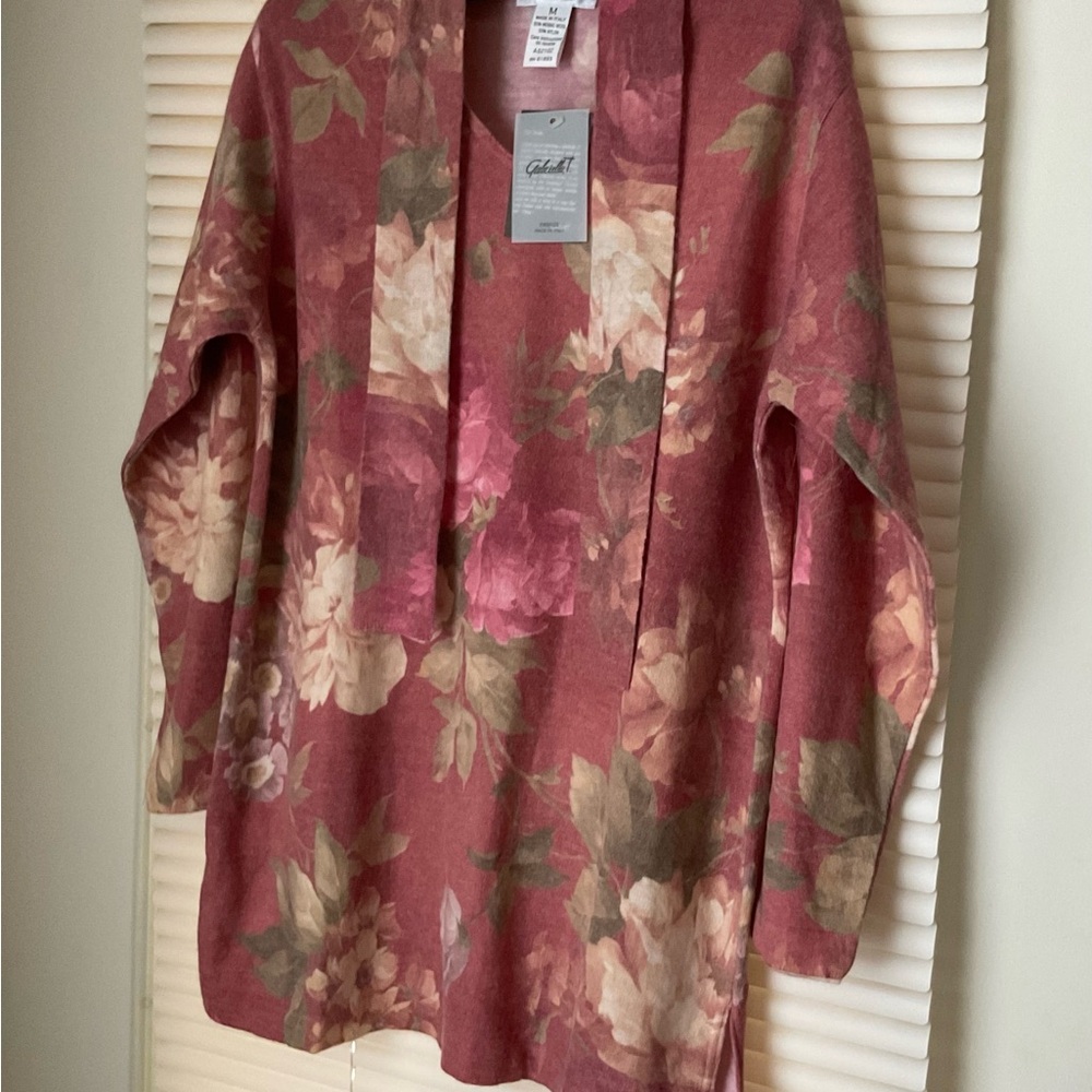 Women Top Sweater Gabriella T. Wool blend made in Italy Sz M